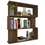 Libreria/Divisorio Rovere Marrone 80x24x96 cm Legno Multistrato