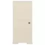 Armadietto in Plastica 40x43x85,5 cm Effetto Legno Crema