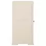 Armadietto in Plastica 40x43x85,5 cm Effetto Legno Crema