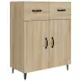 Credenza Rovere Sonoma 69,5x34x90 cm in Legno Multistrato