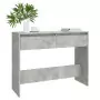 Tavolo Consolle Grigio Cemento 100x35x76,5 cm in Truciolato