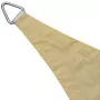 Parasole a Vela Oxford Triangolare 5x5x5 m Beige