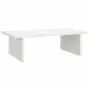 Supporto per Monitor Bianco 50x27x15 cm Legno Massello di Pino