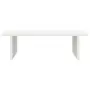 Supporto per Monitor Bianco 50x27x15 cm Legno Massello di Pino