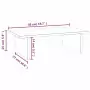 Supporto per Monitor Bianco 50x27x15 cm Legno Massello di Pino