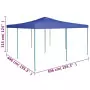 Gazebo Pieghevole 5x5 m Blu