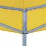 Tetto per Tendone per Feste 3x3 m Giallo 270 g/m²