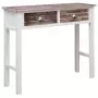 Tavolo Consolle Marrone 90x30x77 cm in Legno