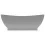Lavabo con Troppopieno Ovale Turchese Grigio 58,5x39 cm Ceramica