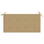 Cuscino per Panca da Giardino Beige 100x50x3 cm