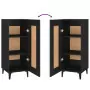 Credenza Nero 34,5x34x90 cm in Legno Multistrato