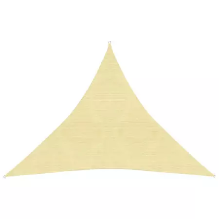 Vela Parasole 160 g/m² Beige 4x4x4 m in HDPE