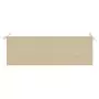 Cuscino per Panca da Giardino Beige 150x50x3 cm