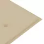 Cuscino per Panca da Giardino Beige 150x50x3 cm