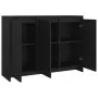 Credenza Nera 102x33x75 cm in Truciolato