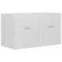 Mobile Sottolavabo Bianco Lucido 80x38,5x46 cm in Truciolato