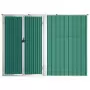 Capanno per Attrezzi Verde 225x89x161 cm Acciaio Zincato