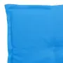 Cuscini per Sedie da Giardino 6 pz Blu 50x50x3 cm Tessuto