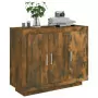 Credenza Rovere Fumo 92x35x75 cm in Legno Multistrato