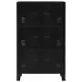 Armadio Classificatore Industriale Nero 75x40x120 cm in Acciaio