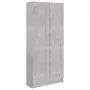 Libreria Grigio Cemento 82,5x30,5x185,5 cm in Truciolato