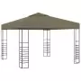 Gazebo con Luci LED a Stringa 3x3 m Grigio Talpa