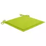 Cuscini Sedie Giardino 4 pz Verde Brillante 50x50x3 cm Tessuto