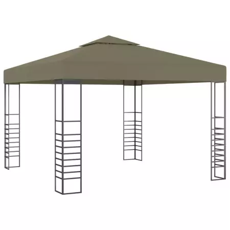 Gazebo da Giardino 3x3 m Grigio Talpa 180 g/m²