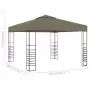 Gazebo da Giardino 3x3 m Grigio Talpa 180 g/m²