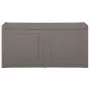 Baule per Cuscini Grigio 86x40x42 cm 85 L