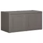 Baule per Cuscini Grigio 86x40x42 cm 85 L