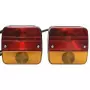 Luci Rimorchio 2 pz Rosso 10,5x5x9,5 cm 12V Lampadina Classica