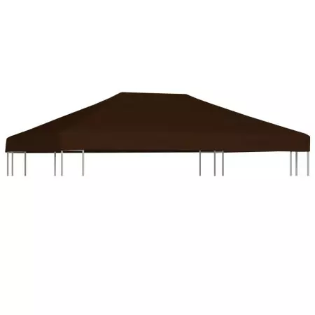 Copertura Superiore per Gazebo 310 g/m² 3x4 m Marrone