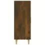 Credenza Rovere Fumo 70x34x90 cm in Legno Multistrato