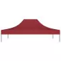 Tetto per Tendone per Feste 4x3 m Rosso Borgogna 270 g/m²