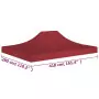 Tetto per Tendone per Feste 4x3 m Rosso Borgogna 270 g/m²