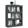 Libreria/Divisorio Grigio 100x30x103 cm in Massello di Pino