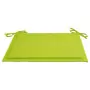 Cuscini Sedie Giardino 4 pz Verde Brillante 40x40x3 cm Tessuto