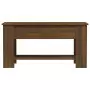 Tavolino Salotto Rovere Marrone 101x49x52 cm Legno Multistrato