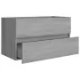 Mobile Sottolavabo Grigio Sonoma 80x38,5x45cm Legno Multistrato