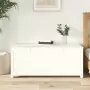 Contenitore Portaoggetti Bianco 110x50x45,5cm Massello di Pino