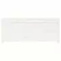 Contenitore Portaoggetti Bianco 110x50x45,5cm Massello di Pino