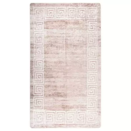 Tappeto Lavabile 190x300 cm Beige Antiscivolo