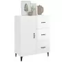 Credenza 69,5x34x90 cm in Legno Multistrato Bianco Lucido