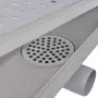 Canaletta di drenaggio per doccia Doppio 630x140 mm Acciaio inox