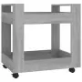 Carrello Scrivania Grigio Sonoma 60x45x60 cm Legno Multistrato