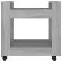 Carrello Scrivania Grigio Sonoma 60x45x60 cm Legno Multistrato