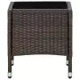 Tavolo da Giardino Marrone 40x40x45 cm in Polyrattan