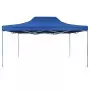 Gazebo Professionale Pieghevole 3x4m Acciaio Blu