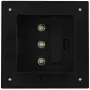 Lampade Solari da Esterni 12 pz a LED Quadrate 12 cm Nero